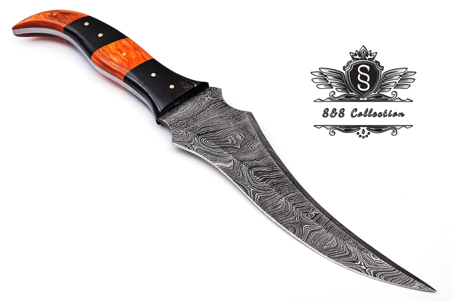 Custom forged Damascus steel handmade Hunting Knife Personalized Camping tool Groomsman Gift, Gifts For Men, Gift for dad, Outdoor Gift for Husband