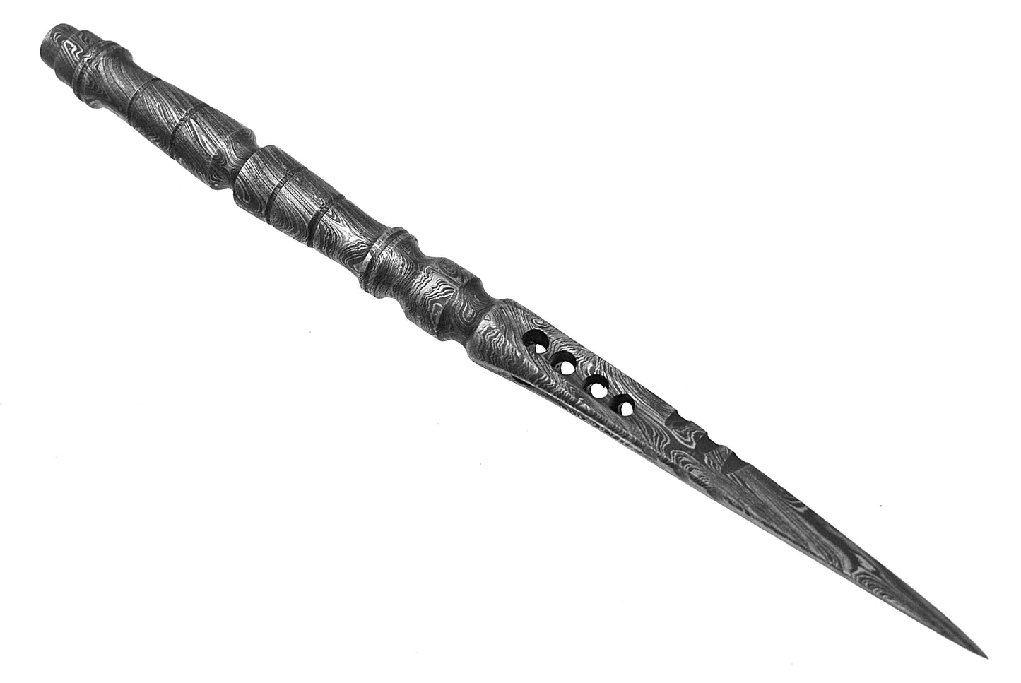 Custom Handmade Fixed Blade Damascus Wootz Ice Pick Dagger Knife