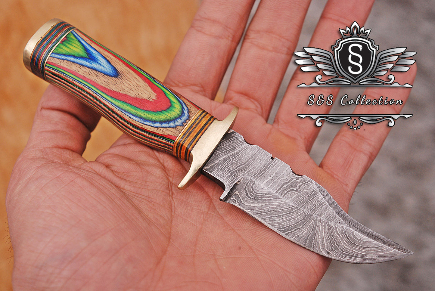 Custom forged Damascus steel handmade Hunting Knife Personalized Camping tool Groomsman Gift, Gifts For Men, Gift for dad, Outdoor Gift for Husband