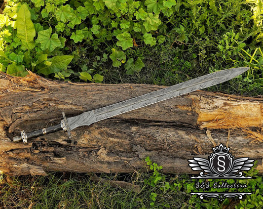 Real Damascus steel Sword, Viking Swords, fantasy Swords, Full tang Medieval historical swords, Groomsmen Gift, Gift for Him, Christmas Gift