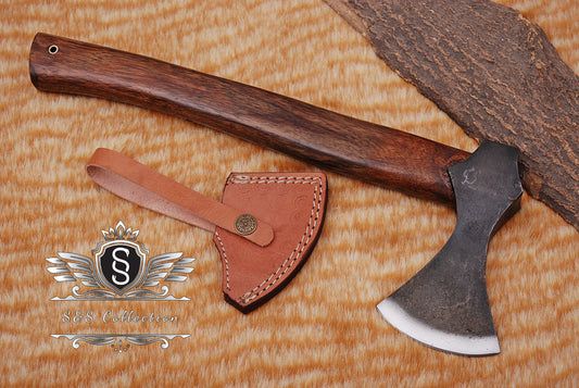 Axe, Custom Gift Hand Forged Carbon Steel VIKING AXE with Ash Wood Shaft, Wedding Gift, Axes Best Birthday & Anniversary Gift For Him