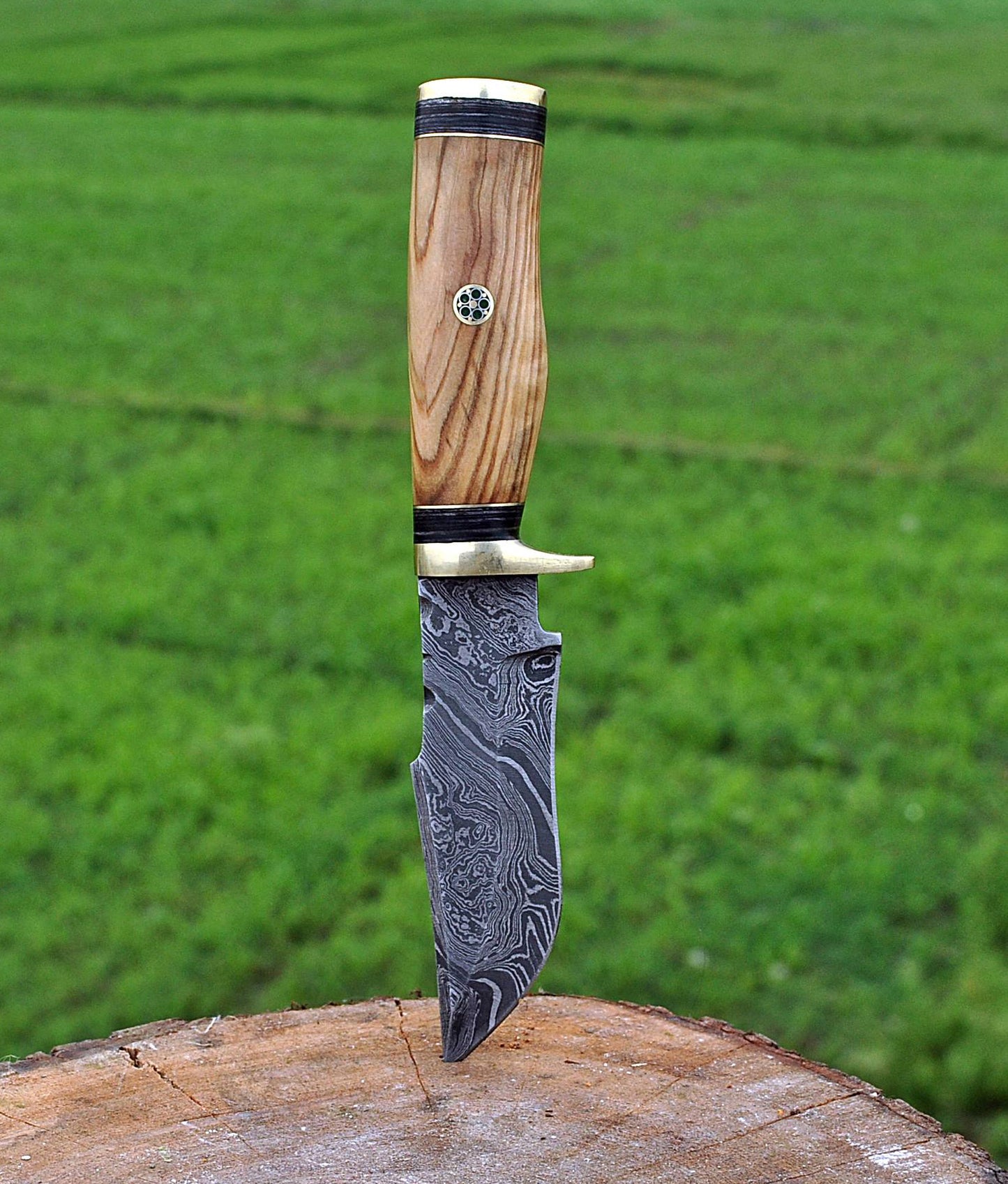 Custom forged Damascus steel handmade Hunting Knife Personalized Camping tool Groomsman Gift, Gifts For Men, Gift for dad, Outdoor Gift for Husband