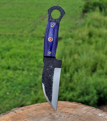 Custom forged Carbon steel handmade Hunting Skinner Knife Personalized Camping tool Groomsman Gift, Gifts For Men, Gift for dad, Outdoor Gift for Husband