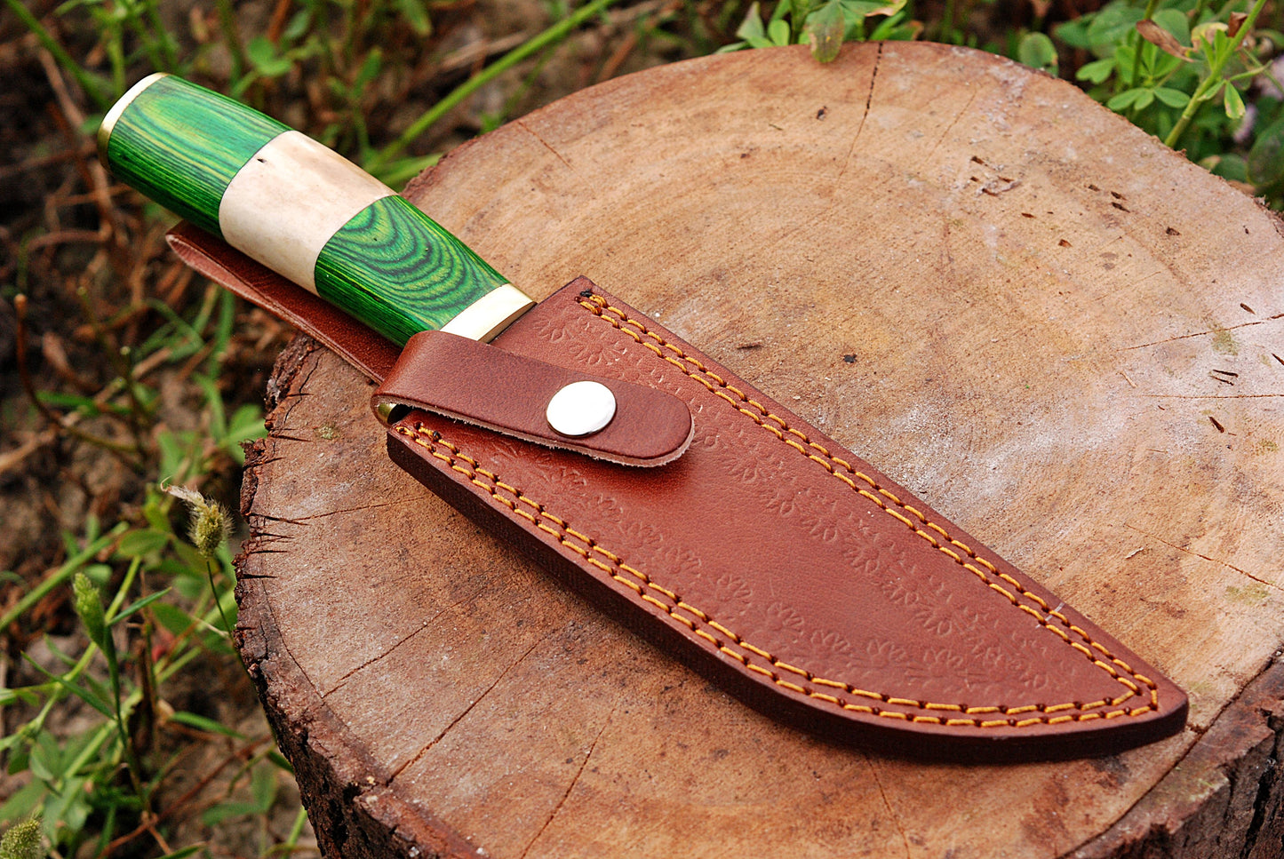 Custom forged Damascus steel handmade Hunting Knife Personalized Camping tool Groomsman Gift, Gifts For Men, Gift for dad, Outdoor Gift for Husband
