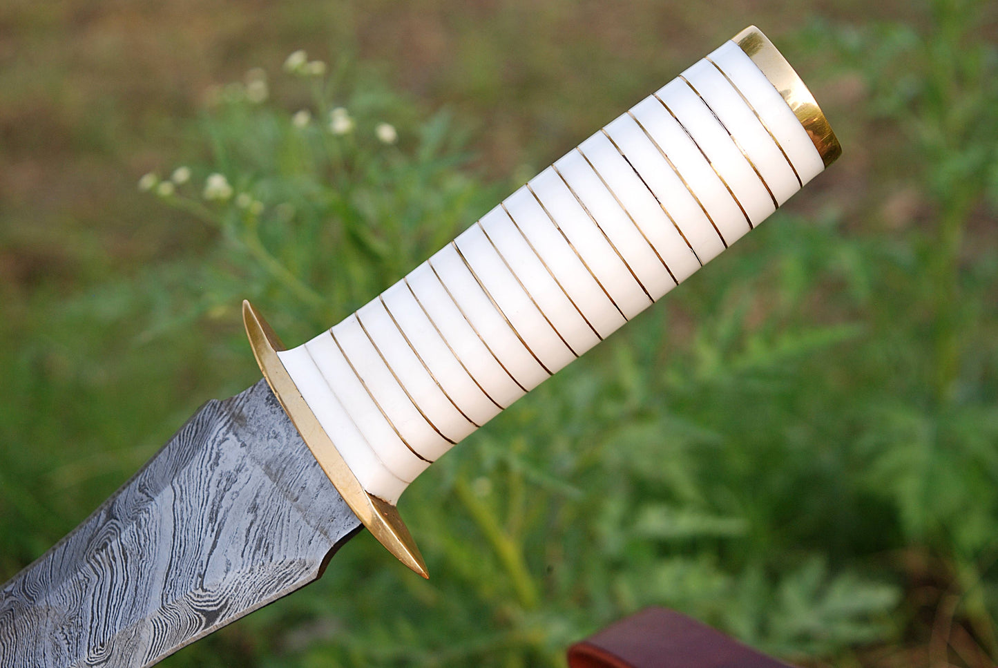 Custom forged Carbon steel handmade Hunting Dagger Knife Personalized Camping tool Groomsman Gift, Gifts For Men, Gift for dad, Outdoor Gift for Husband
